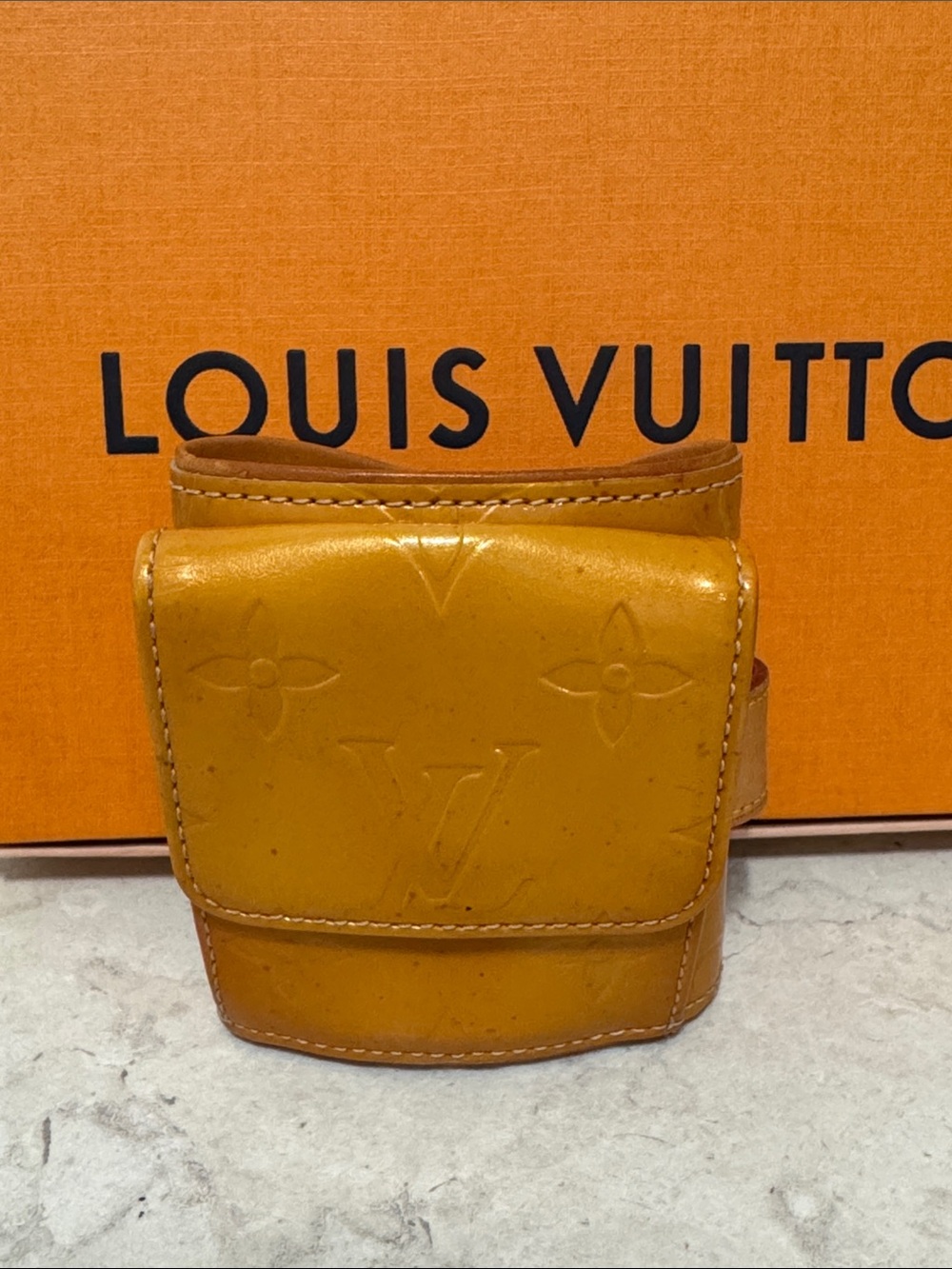 Louis Vuitton Monogram Vernis Lafayette Coin Pouch/Bracelet *vintage*